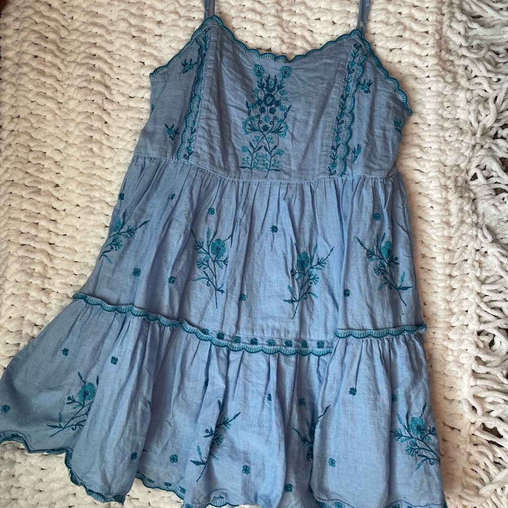 Urban Outfitters- blue mini dress
